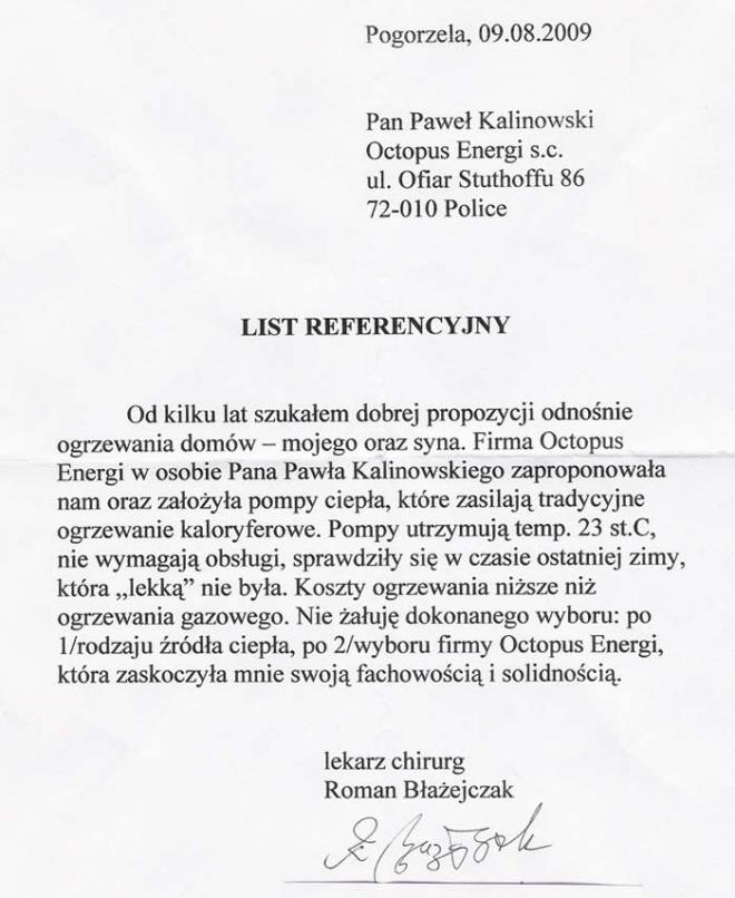 list referencyjny